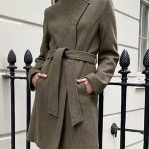 Babaton Olive Green Connor Coat